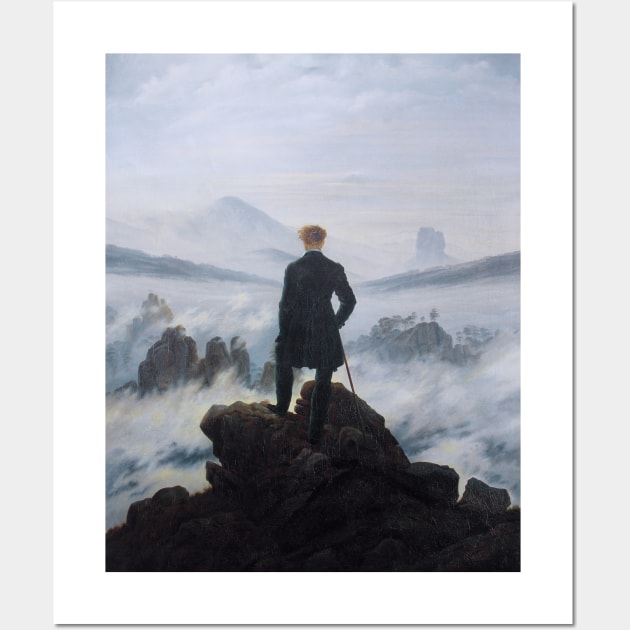 Wanderer Above the Sea of Fog Caspar David Friedrich Wall Art by Amanda1775